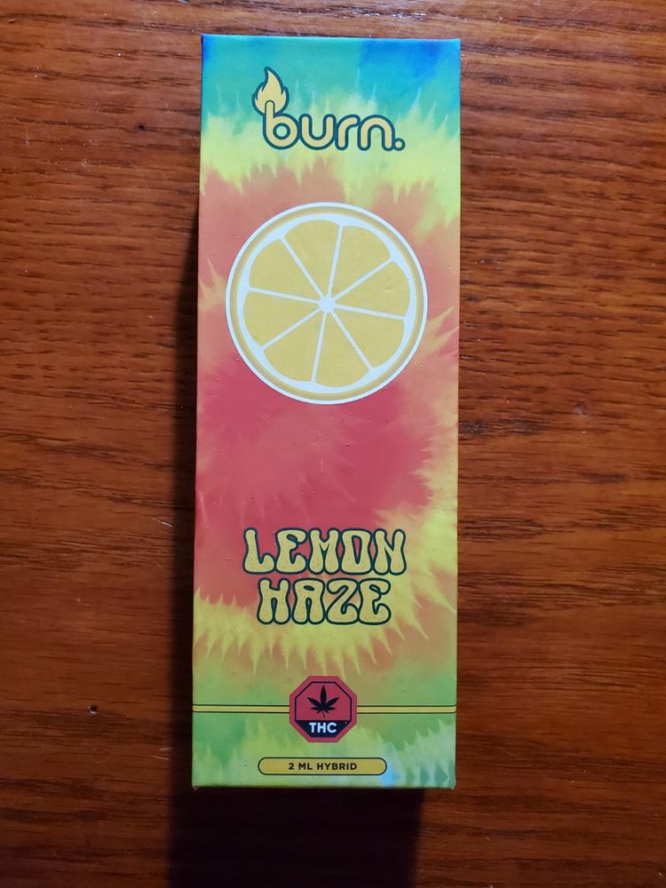 Burn 2mL Disposable Vapes – Lemon Haze THC Distillate - Customer Photo From Jean Gariepy