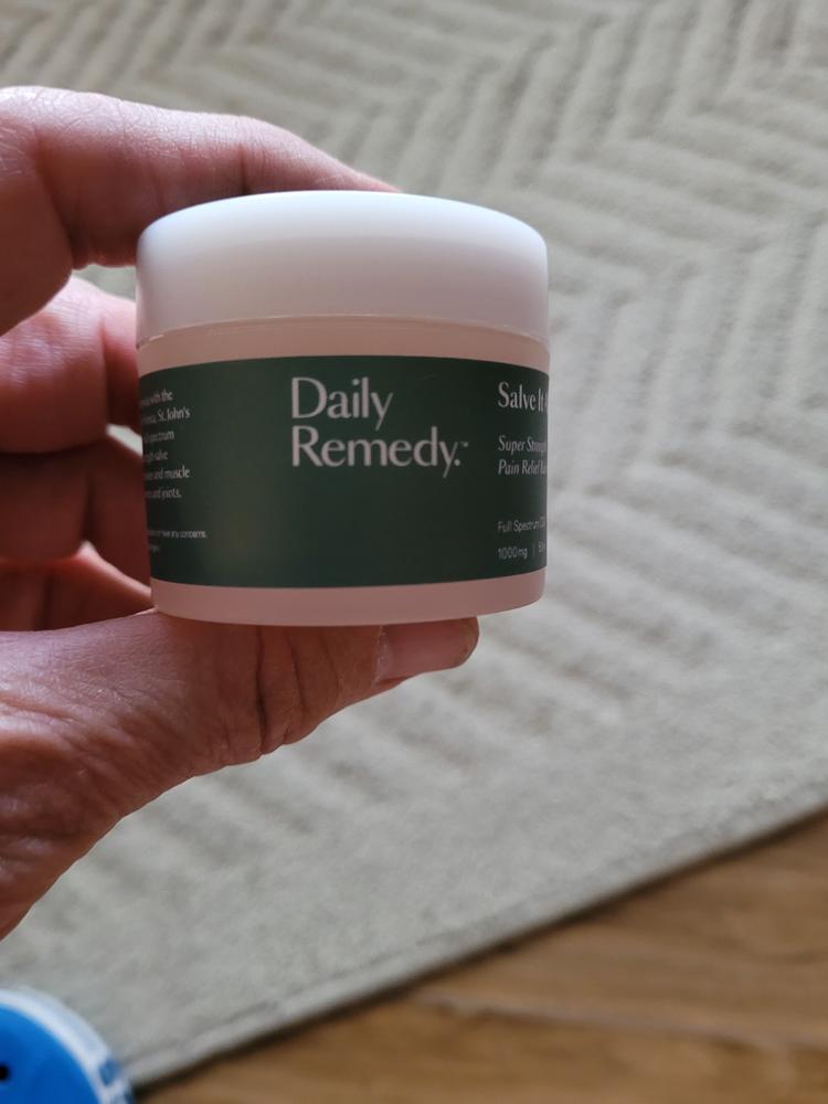 Daily Remedy - 1000mg Salve It All Super Strength CBD Relief Balm - Customer Photo From Frank Thoma