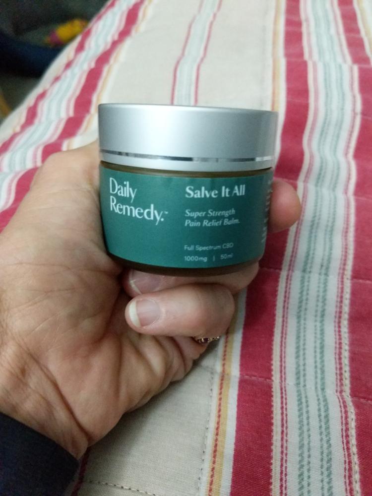 Daily Remedy - 1000mg Salve It All Super Strength CBD Relief Balm - Customer Photo From Debbie Layden