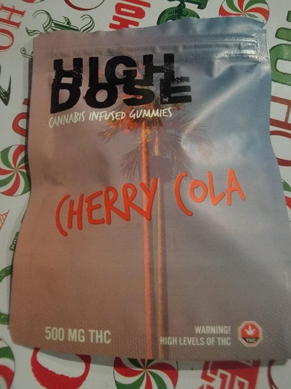 High Dose 500mg THC Gummy - Cherry Cola - Customer Photo From Serena Patel