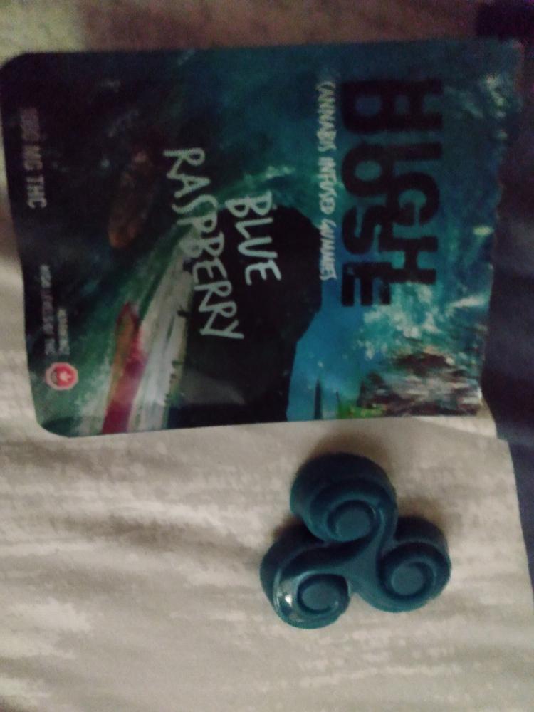 High Dose 1000mg THC Gummy - Blue Raspberry - Customer Photo From Katherine Dueck