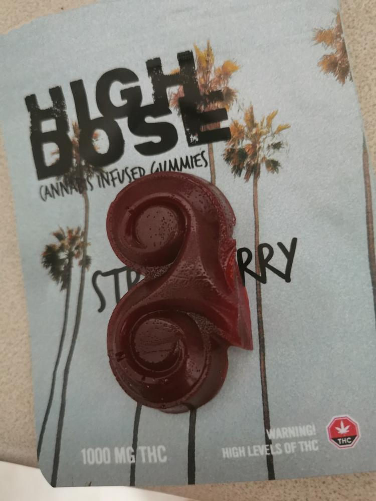High Dose 1000mg THC Gummy - Strawberry - Customer Photo From Michael Shuster