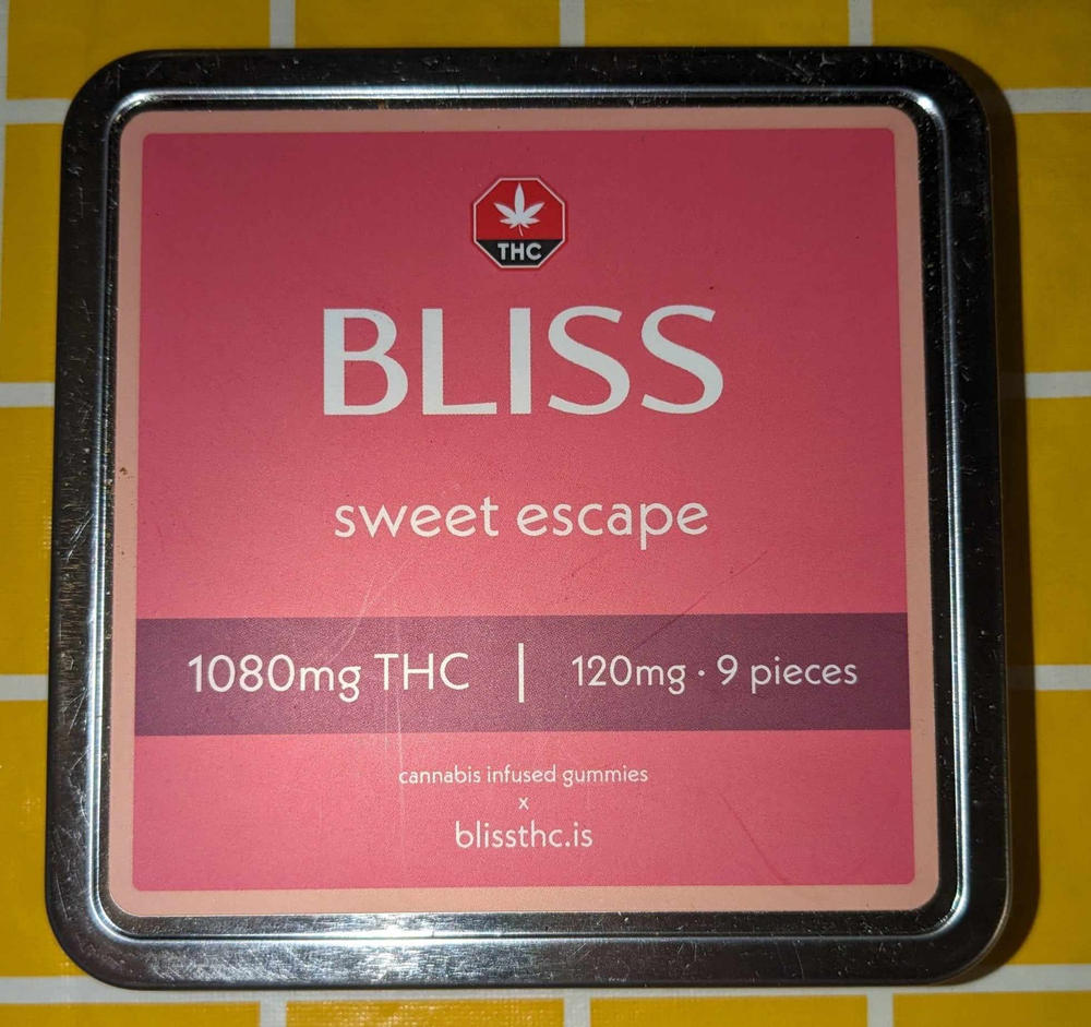 Bliss Edibles 1080mg THC - Sweet Escape - Customer Photo From Kimberley Hines