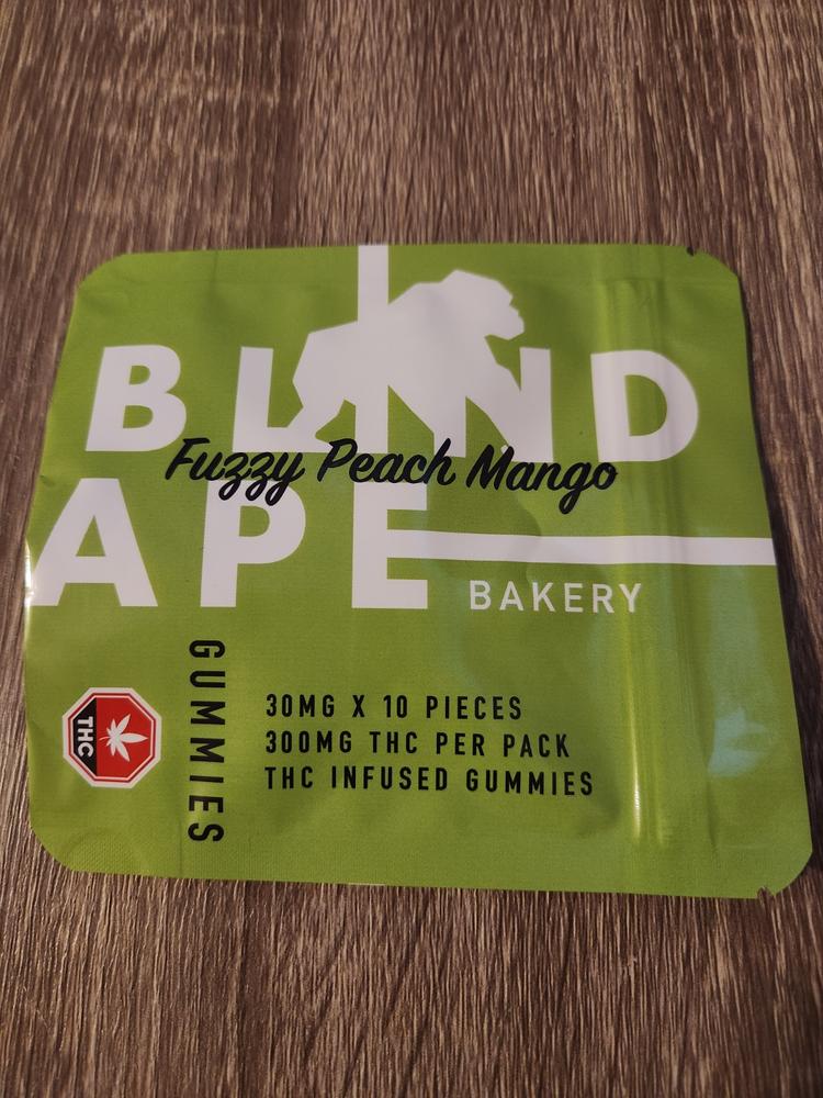 Blind Ape - Fuzzy Peach Mango 300mg THC Gummies - Customer Photo From Sara Harvie