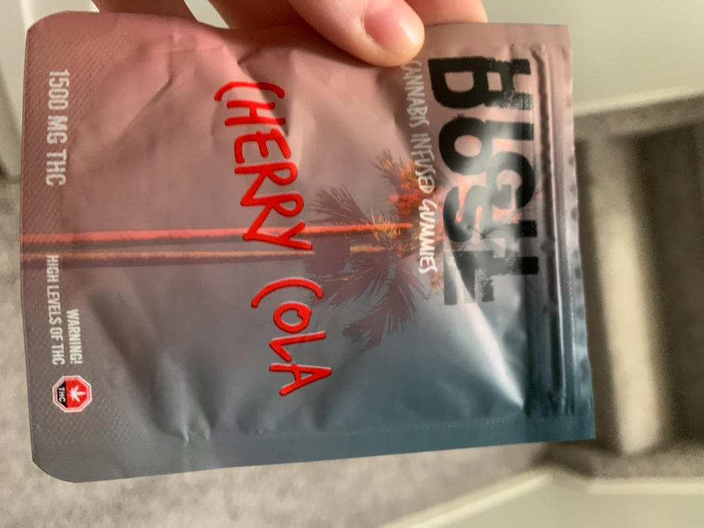 High Dose 1500mg THC Gummy - Cherry Cola - Customer Photo From Dylan Champion