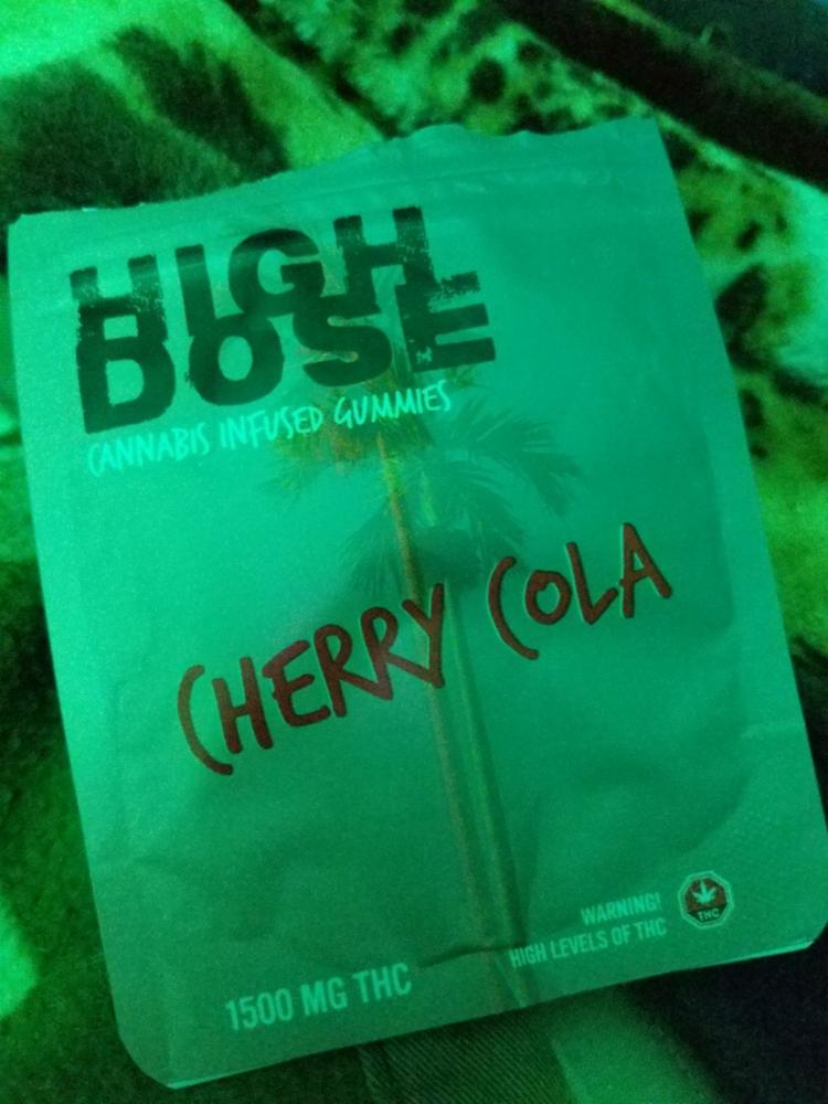 High Dose 1500mg THC Gummy - Cherry Cola - Customer Photo From Debbie Layden