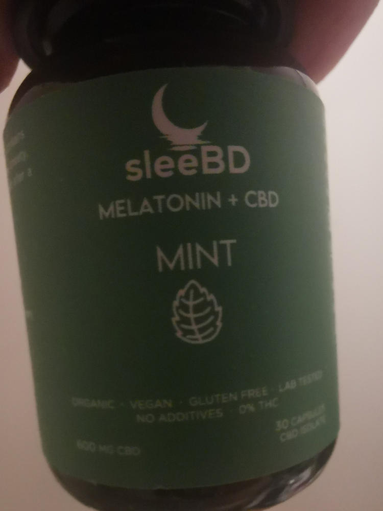 SleeBD CBD Capsules - Mint - Customer Photo From Jadene Morris