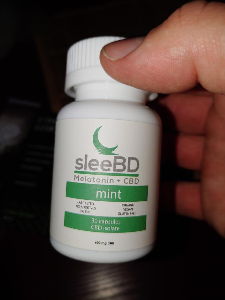SleeBD CBD Capsules - Mint - Customer Photo From Oli