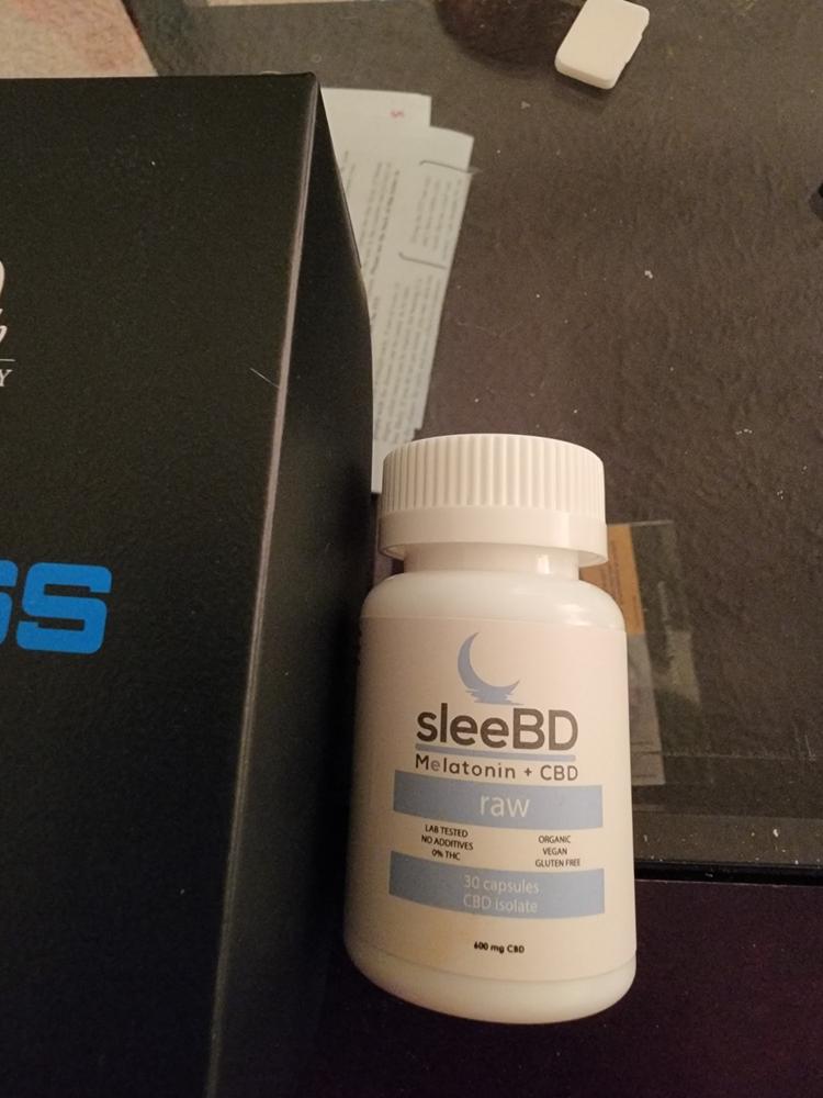 SleeBD CBD Capsules - Raw - Customer Photo From Heath Thibideau