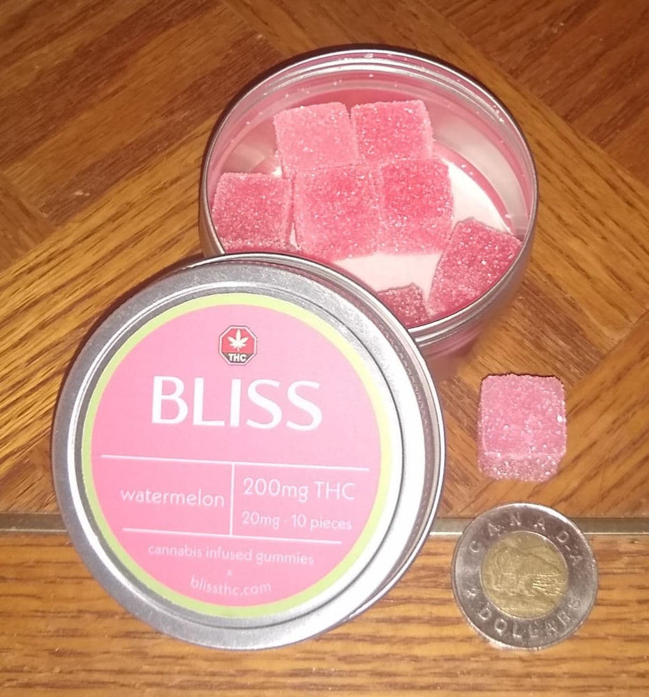 Bliss Edibles 200mg THC - Watermelon - Customer Photo From james eden