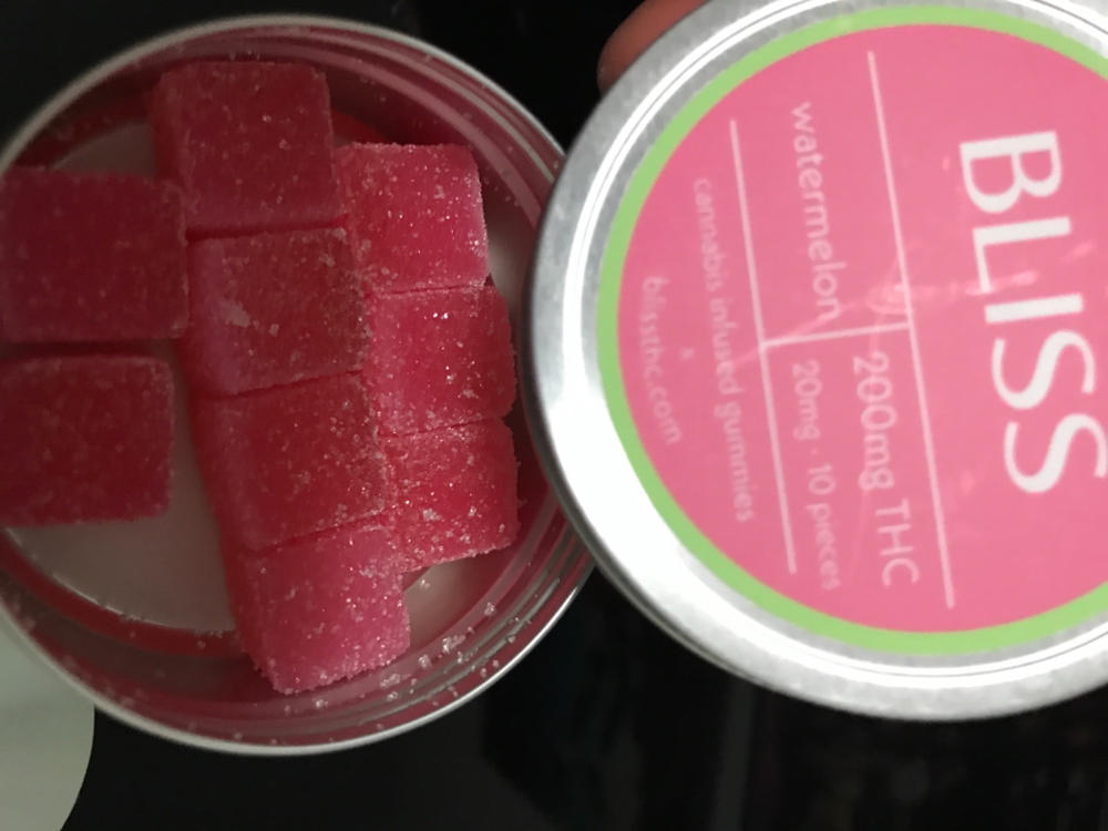 Bliss Edibles 250mg Thc Watermelon Naked Canada 