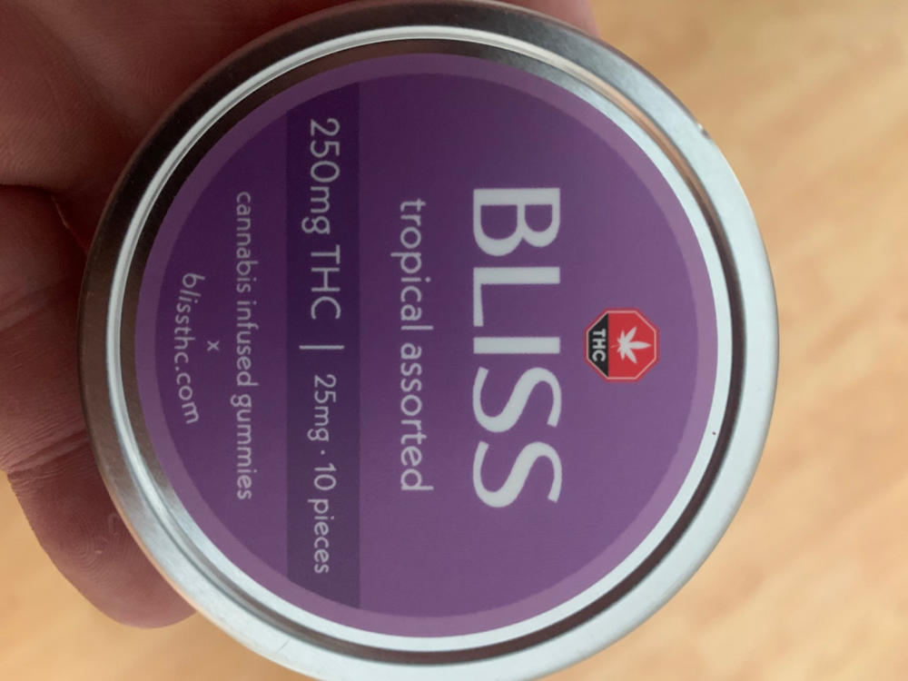 Bliss Edibles 200mg THC - Tropical Assorted - Customer Photo From Ryan Gillis