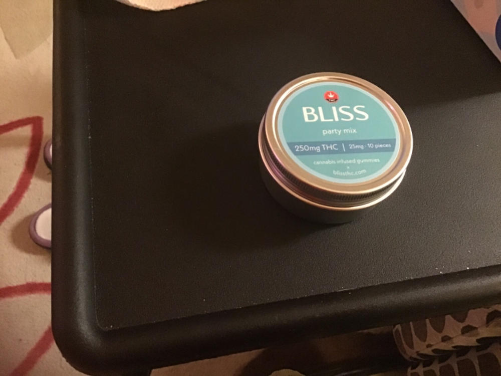 Bliss Edibles 250mg THC - Party Mix - Customer Photo From Diane Marshall