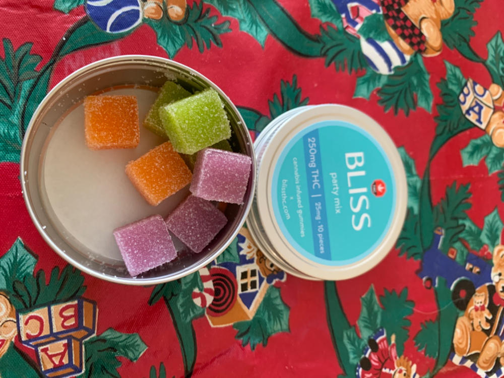 Bliss Edibles 250mg THC - Party Mix - Customer Photo From Kristina Collins