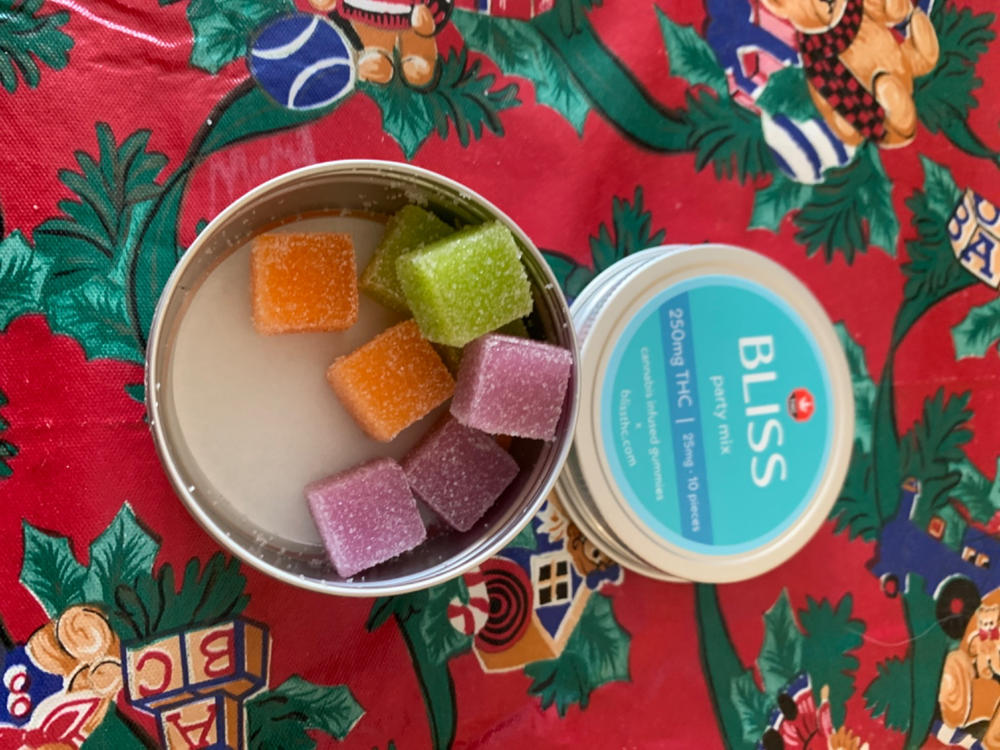 Bliss Edibles 250mg THC - Party Mix - Customer Photo From Kristina Collins