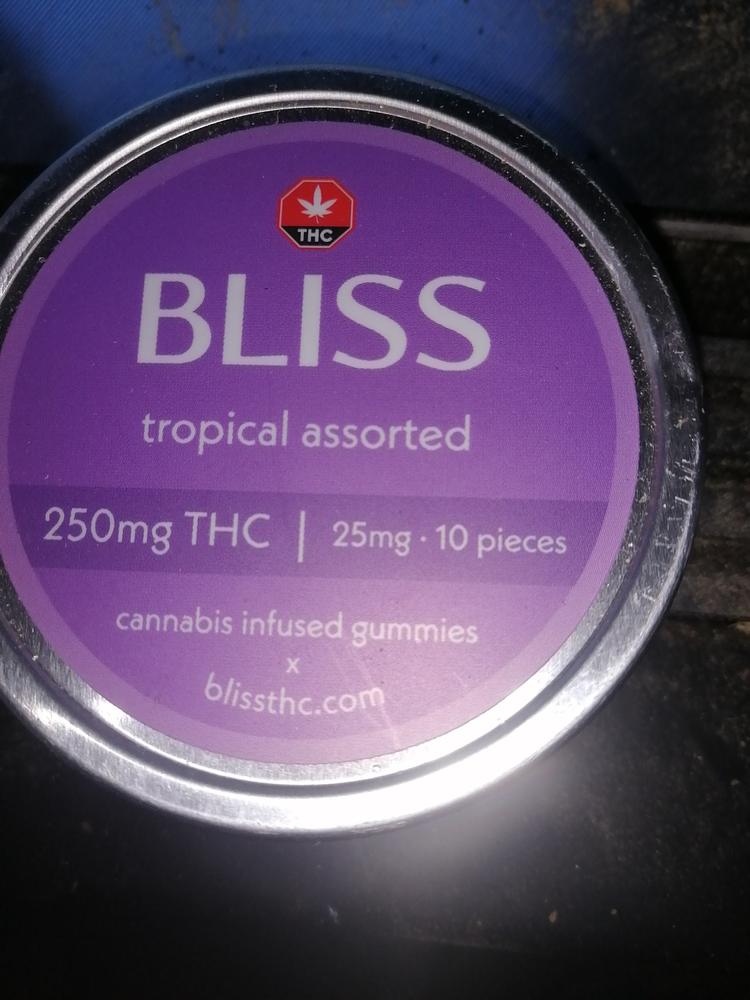Bliss Edibles 250mg THC - Party Mix - Customer Photo From Maxwell Rodway