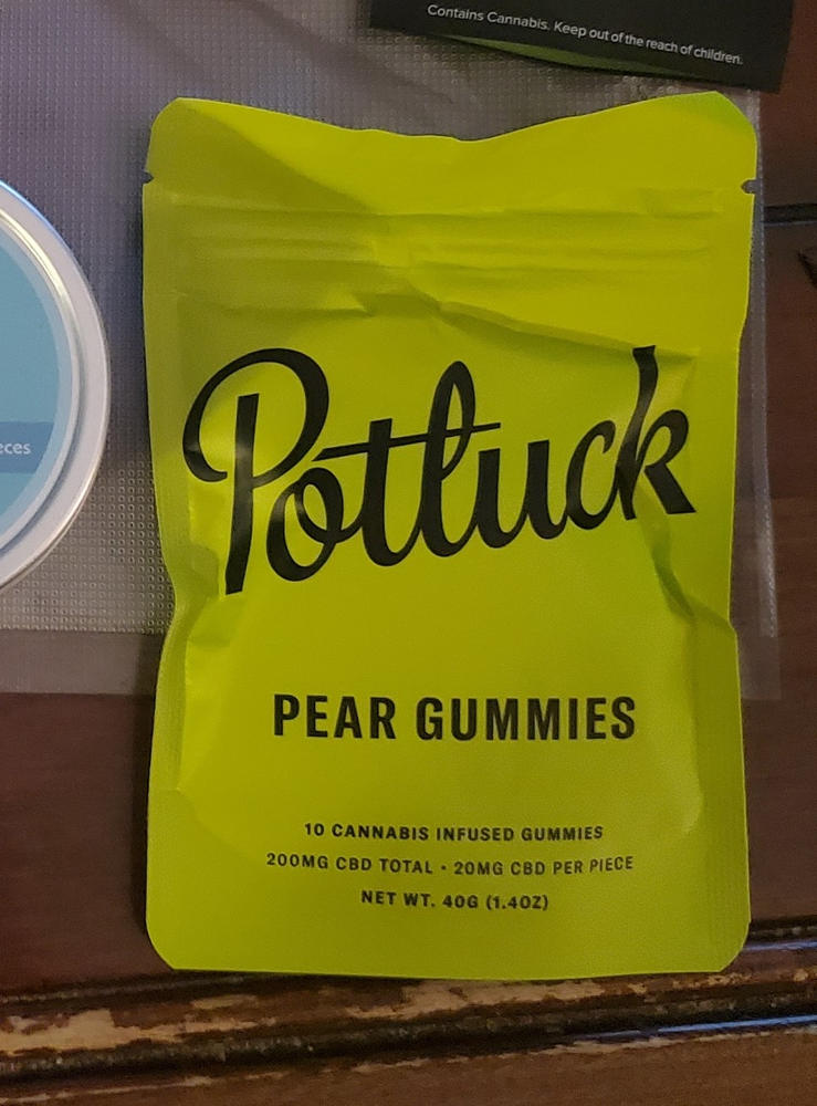 Potluck Edibles 200mg CBD Gummies - Lime - Customer Photo From Trevor Waters
