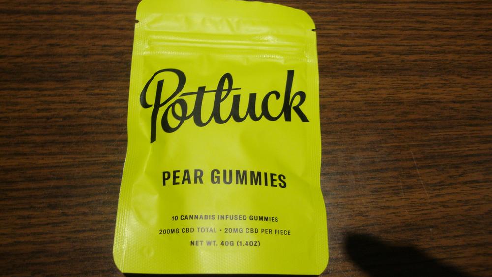 Potluck Edibles 200mg CBD Gummies - Pear - Customer Photo From Mike
