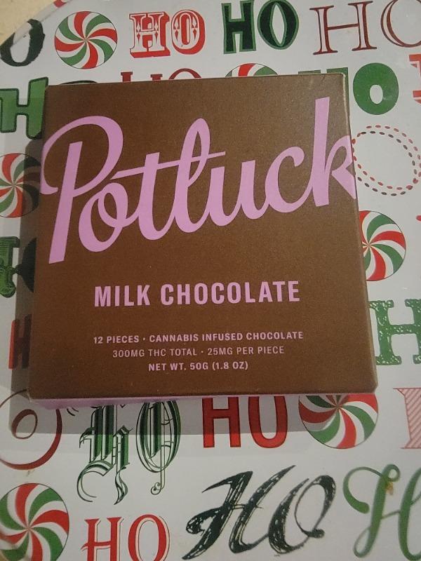 Potluck Edibles 300mg THC Chocolate - Milk Chocolate - Customer Photo From Serena Patel