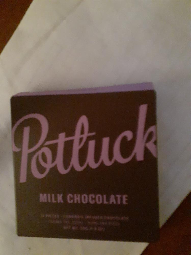 Potluck Edibles 300mg THC Chocolate - Milk Chocolate - Customer Photo From Estelle Derasp