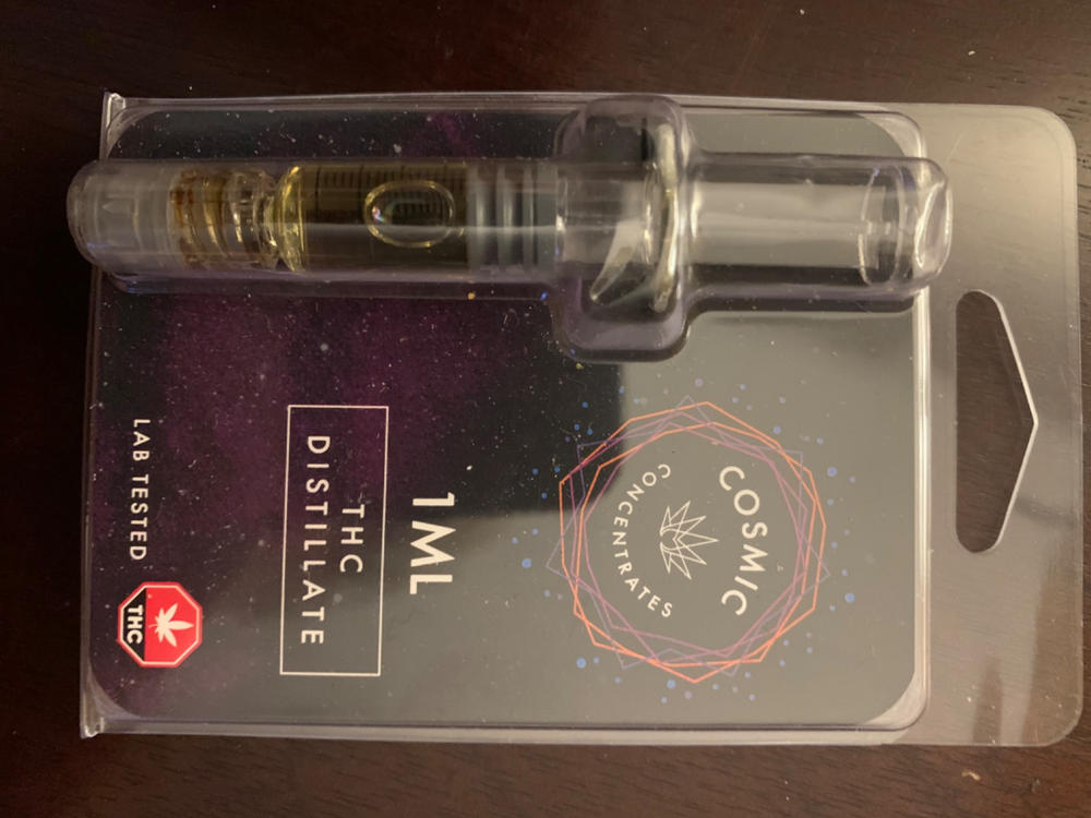 Cosmic Concentrates Premium THC Distillate - 1mL - 1ml x 14 - Customer Photo From Chad Ennis