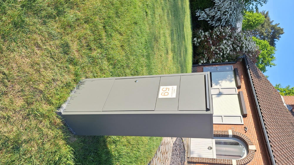 Practo Garden Pakketbrievenbus Hannover mat grijs - Customer Photo From Marcel Philips