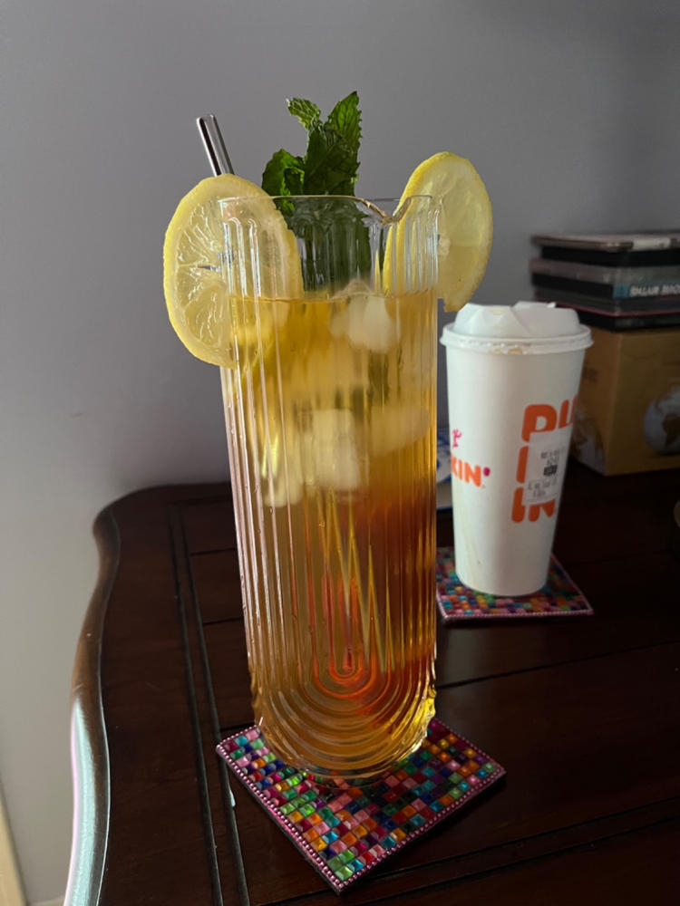 Viski Gatsby Gold Footed Glass Cocktail Carafe - 42 oz
