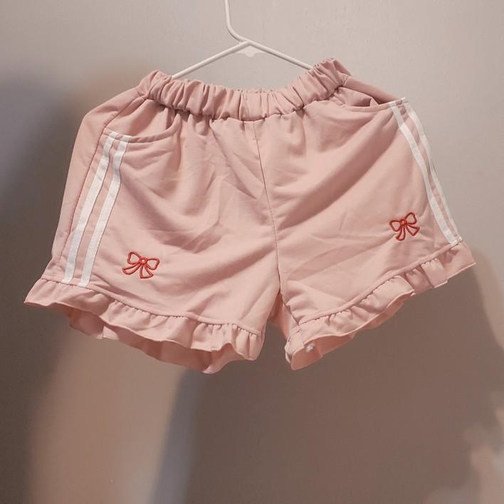 Kawaii Bow Aesthetic Loose Shorts de Cintura Alta - Loja de Moda