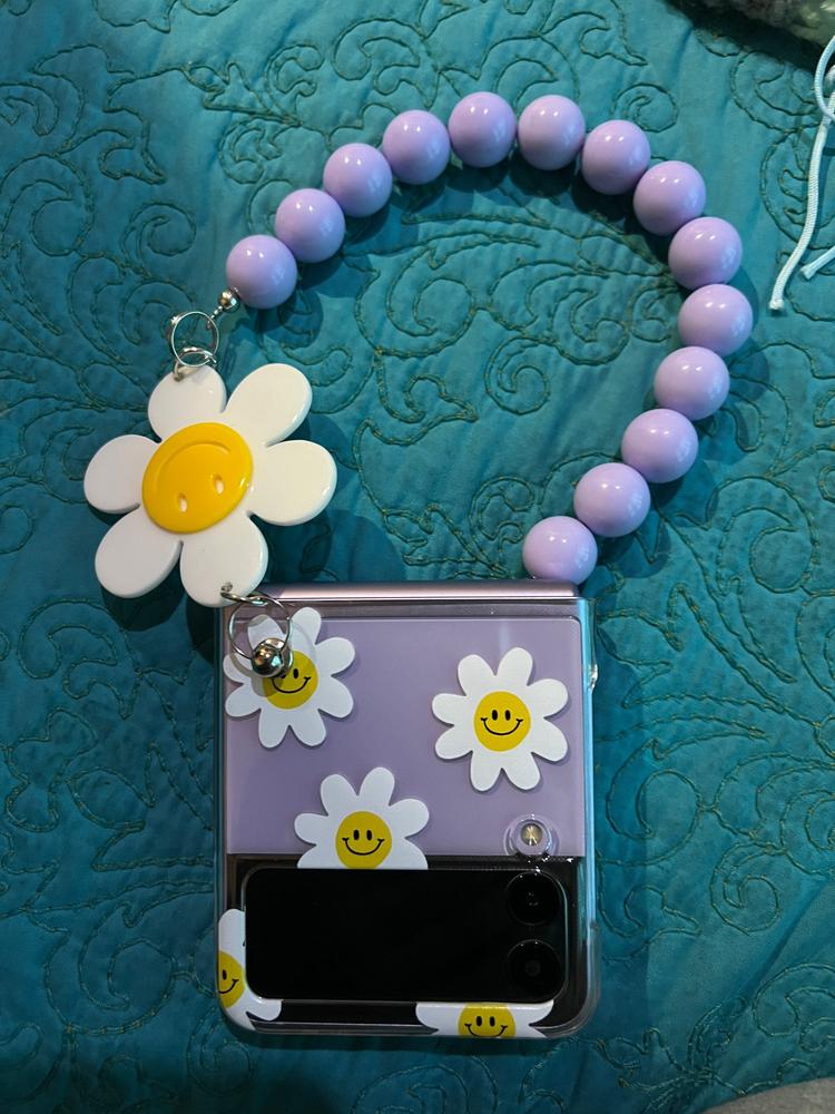 Cute Smile Sunflower Bracelet Phone Case Samsung Galaxy Z Flip 3