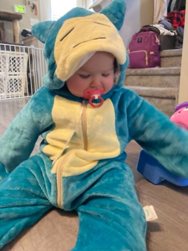 Snorlax Hooded Onesie (with Slip-On Paws) - Customer Photo From C Taylor