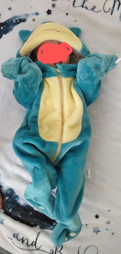Snorlax Hooded Onesie (with Slip-On Paws) - Customer Photo From Sara Hoffman