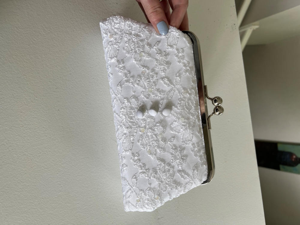 White Pearl Beads Shell Clutch Purses Wedding Bags | Baginning