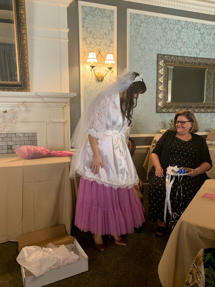 I Do Wedding Day Robe - Customer Photo From Margie Miles