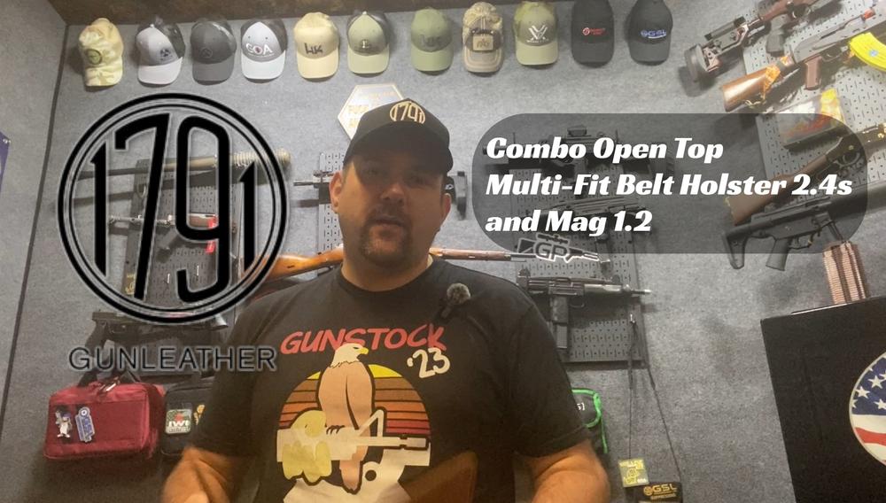 Combo Open Top Multi-Fit Belt Holster 2.4s and Mag 1.2 - Customer Photo From iamKevinKinzer