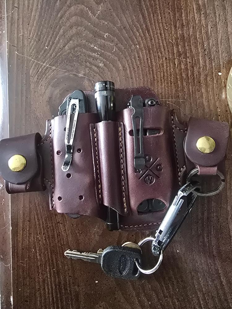 Action Snap with Small Flex Loop: for Medium Multitools - BURGUNDY - Customer Photo From William Ballenger