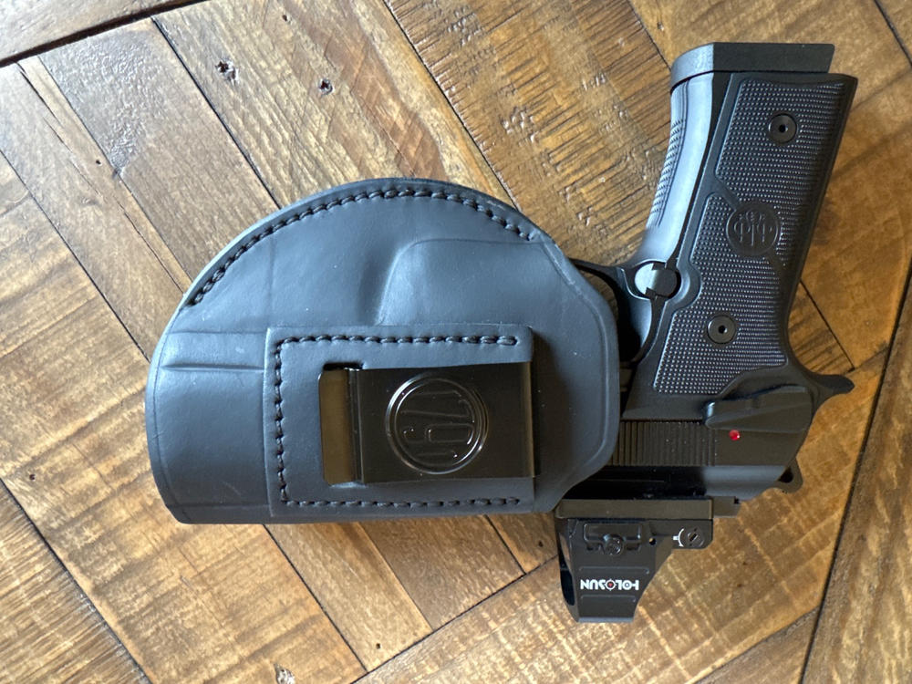 2-Way Multi-Fit IWB Concealment Leather Holster Size 6 - Customer Photo From Anonymous