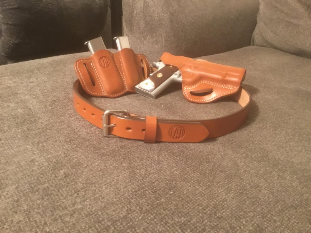 MAG 2.1 – Double Mag Carrier for Single Stack Mags - Classic Brown - Customer Photo From Jasen Hayes