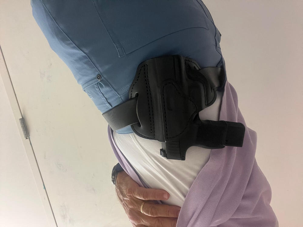 BHC– Open Top Belt Holster for Small and Micro-Frame Firearms - Customer Photo From Damon Pope