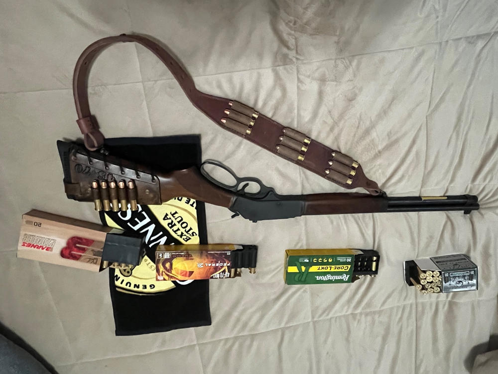 HUNT Ammo Sling Magnum - Oiled Brown - Customer Photo From Robery Bland