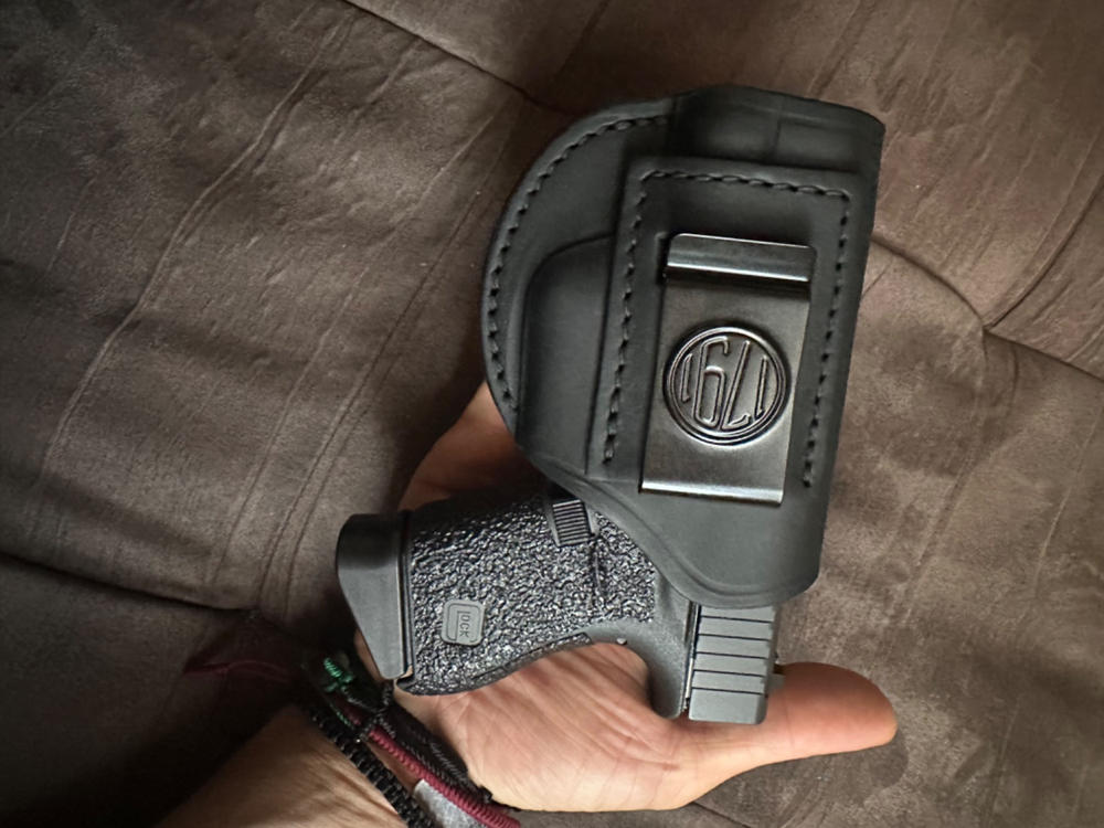 2-Way Multi-Fit IWB Concealment Leather Holster Size 2 - Customer Photo From Anonymous