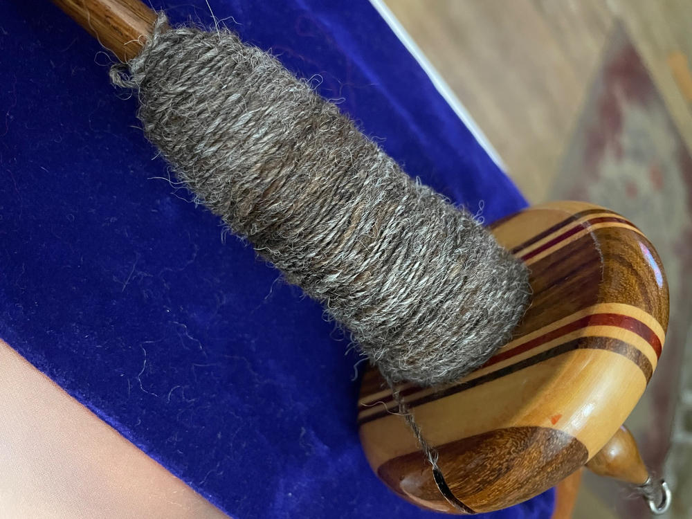 Premium Top Whorl Drop Spindle - Customer Photo From Gina Allewelt