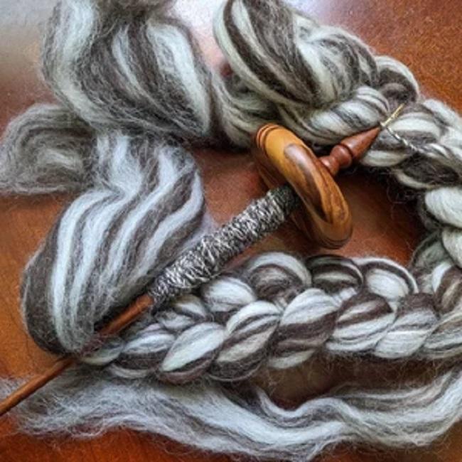 Premium Top Whorl Drop Spindle - Customer Photo From J Reeves
