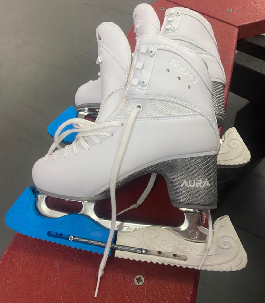 Aura by TRUE Womens Sky 100 Figure Skate Boots - Customer Photo From Kristina Collichio