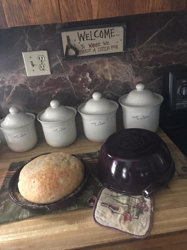 Modern Bread Cloche - Customer Photo From Patti Yarrington