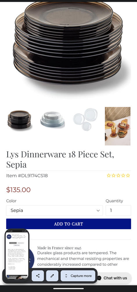 Lys Dinnerware 18 Piece Set - Customer Photo From Patterson