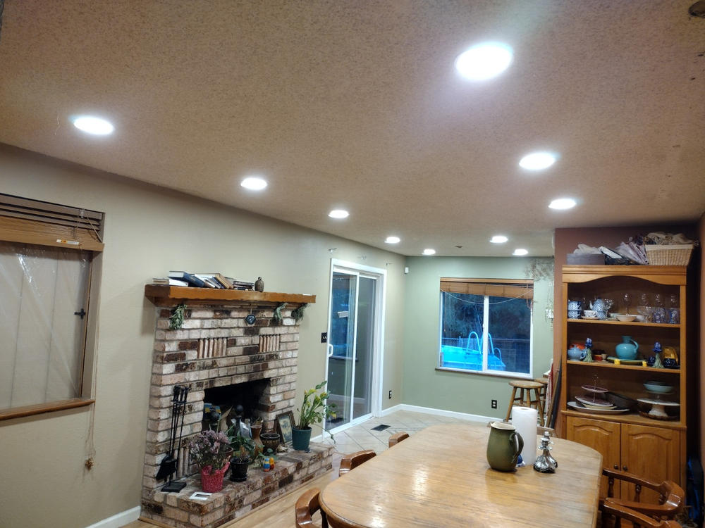 Recessed LED Lighting, 6 Inch, Slim, Wafer Thin, Smooth Trim, 850 Lumens - Customer Photo From Jerome Boettner