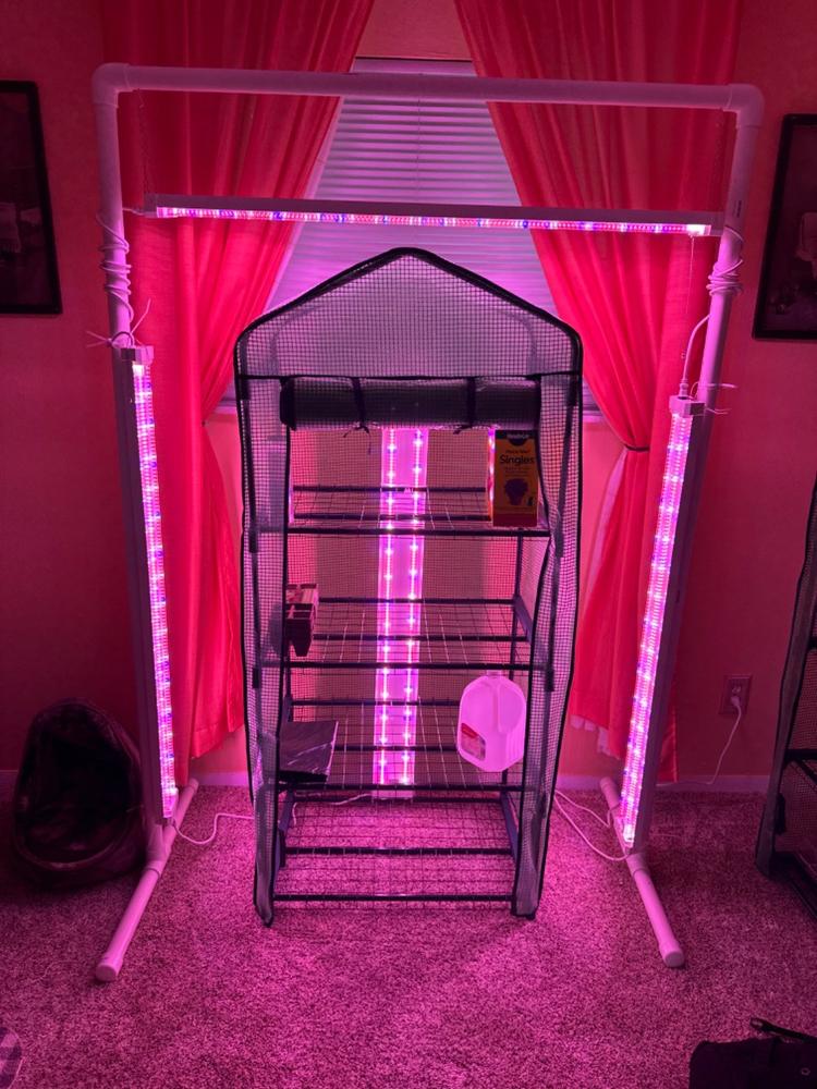 SuncoGrow LED Grow Light, 40W Full Spectrum, Linkable - Customer Photo From David Warner