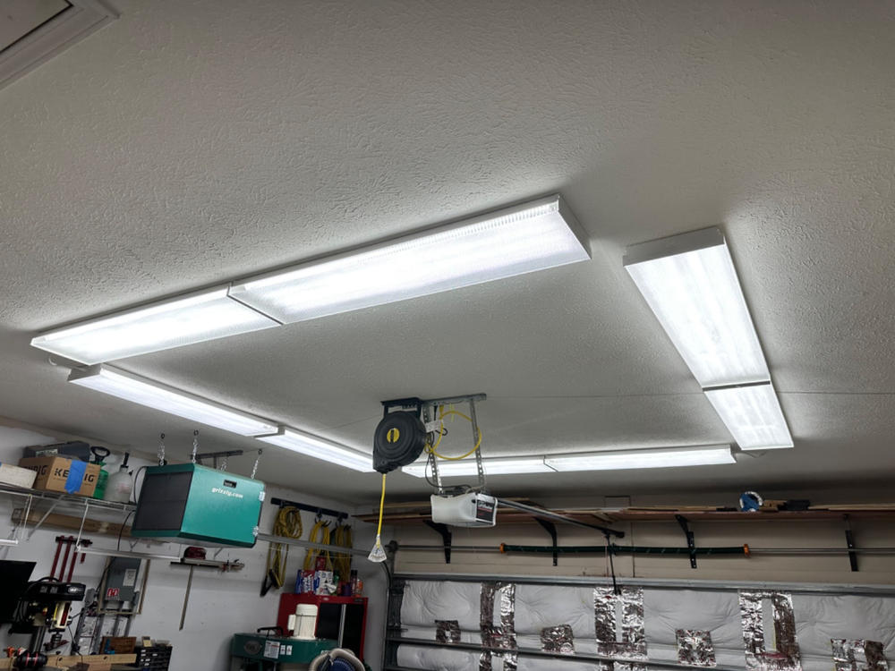LED Shop Light, 4ft Wraparound, Prismatic Lens, 11 Inch, 8500 Lumens - Customer Photo From Gurvis OKelley