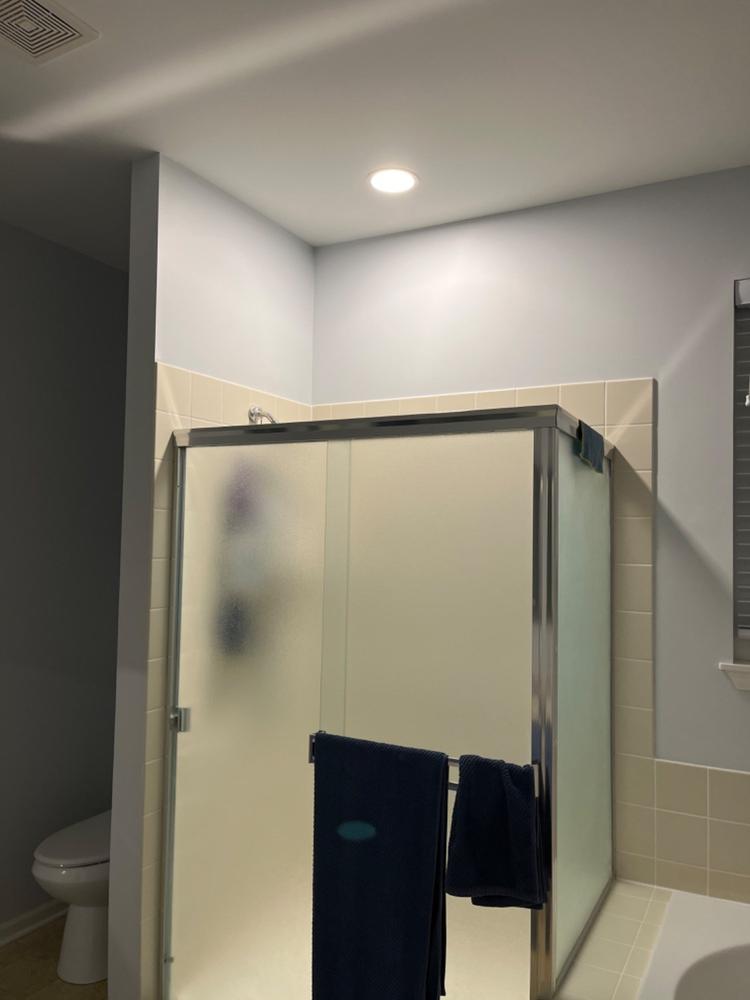 Recessed LED Lighting, 6 Inch, Slim, Wafer Thin, Baffle Trim, 850 Lumens - Customer Photo From Ian Gates