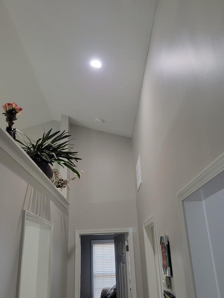Recessed LED Lighting, 6 Inch, Slim Gimbal, Selectable CCT, 900 Lumens - Customer Photo From Pat Force
